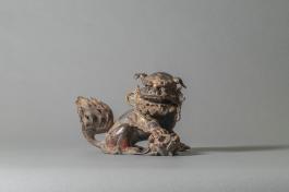 大明永乐年施 铜狮