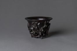 紫檀玉兰杯 清代